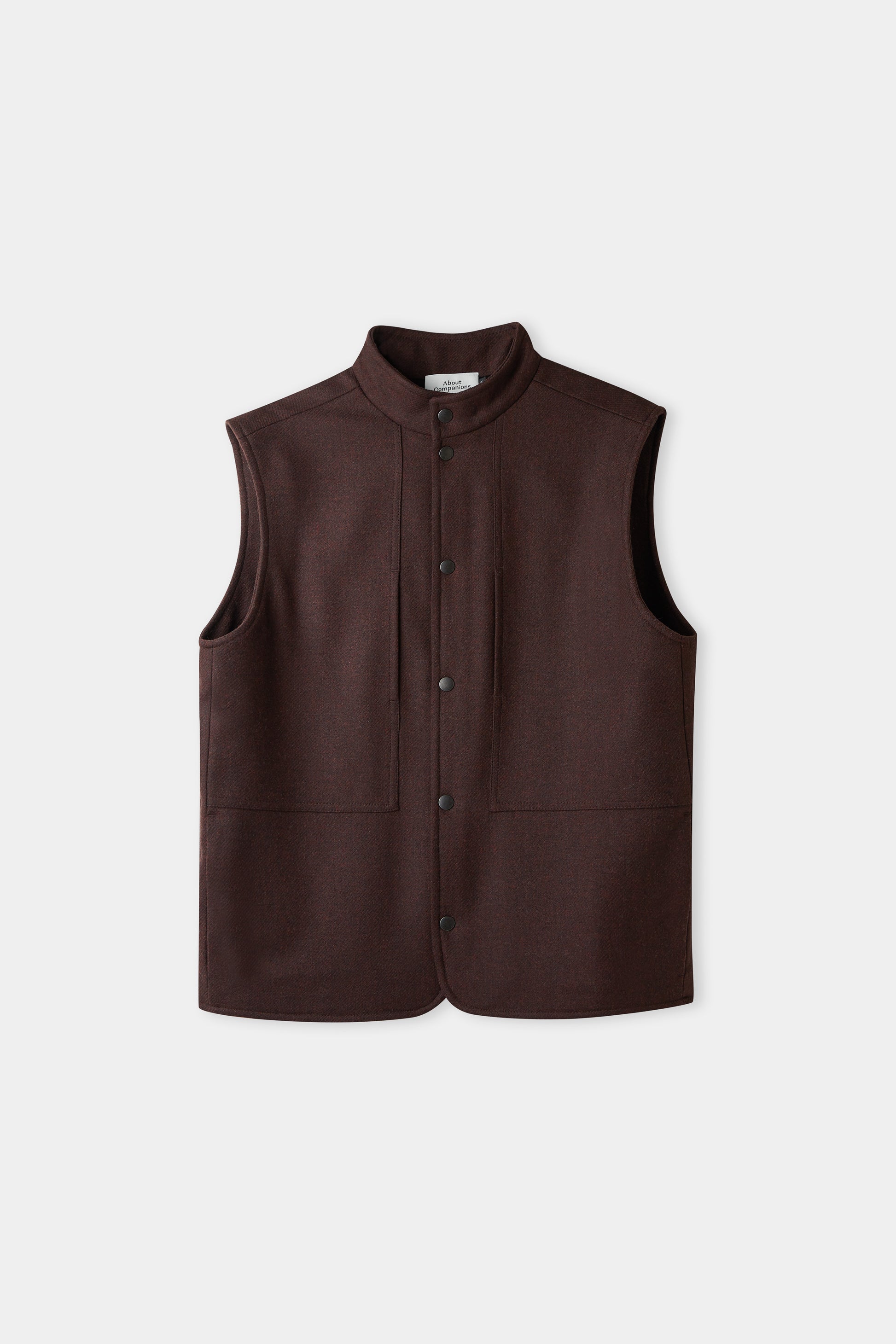 Wendel Lambswool Vest Marron
