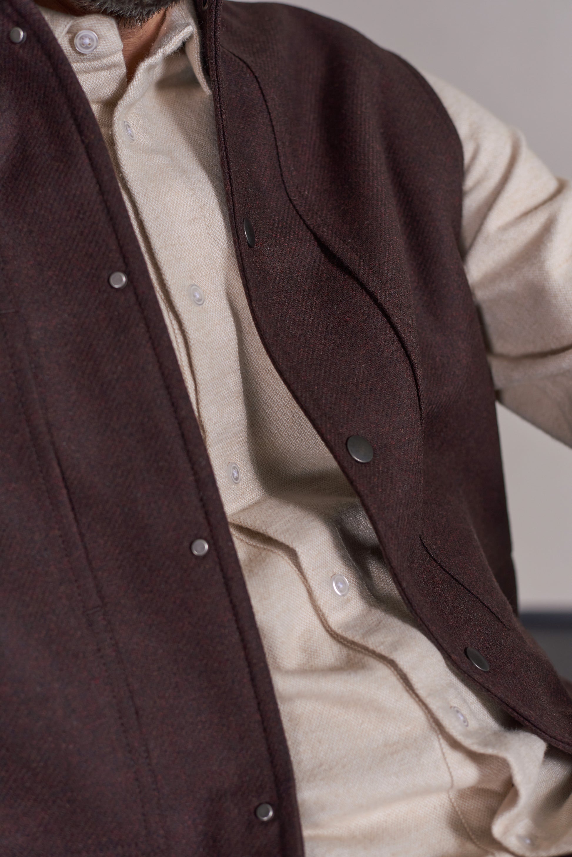 Wendel Lambswool Vest Marron