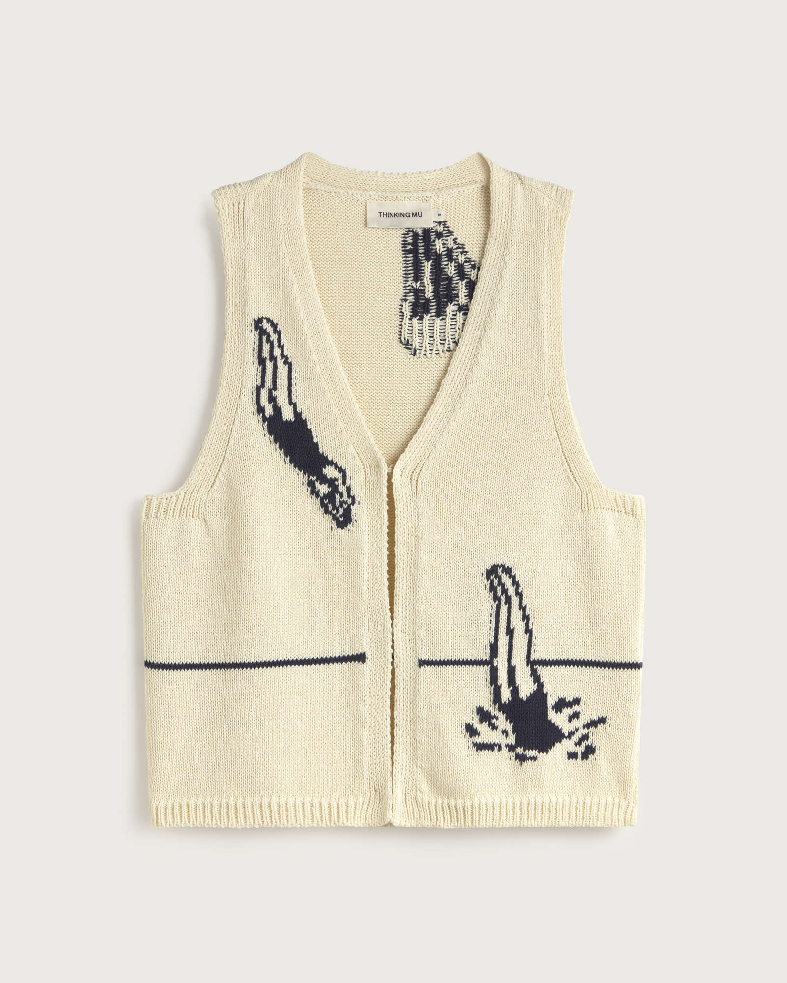 Swimmers Ecru Robbie Knitted Vest