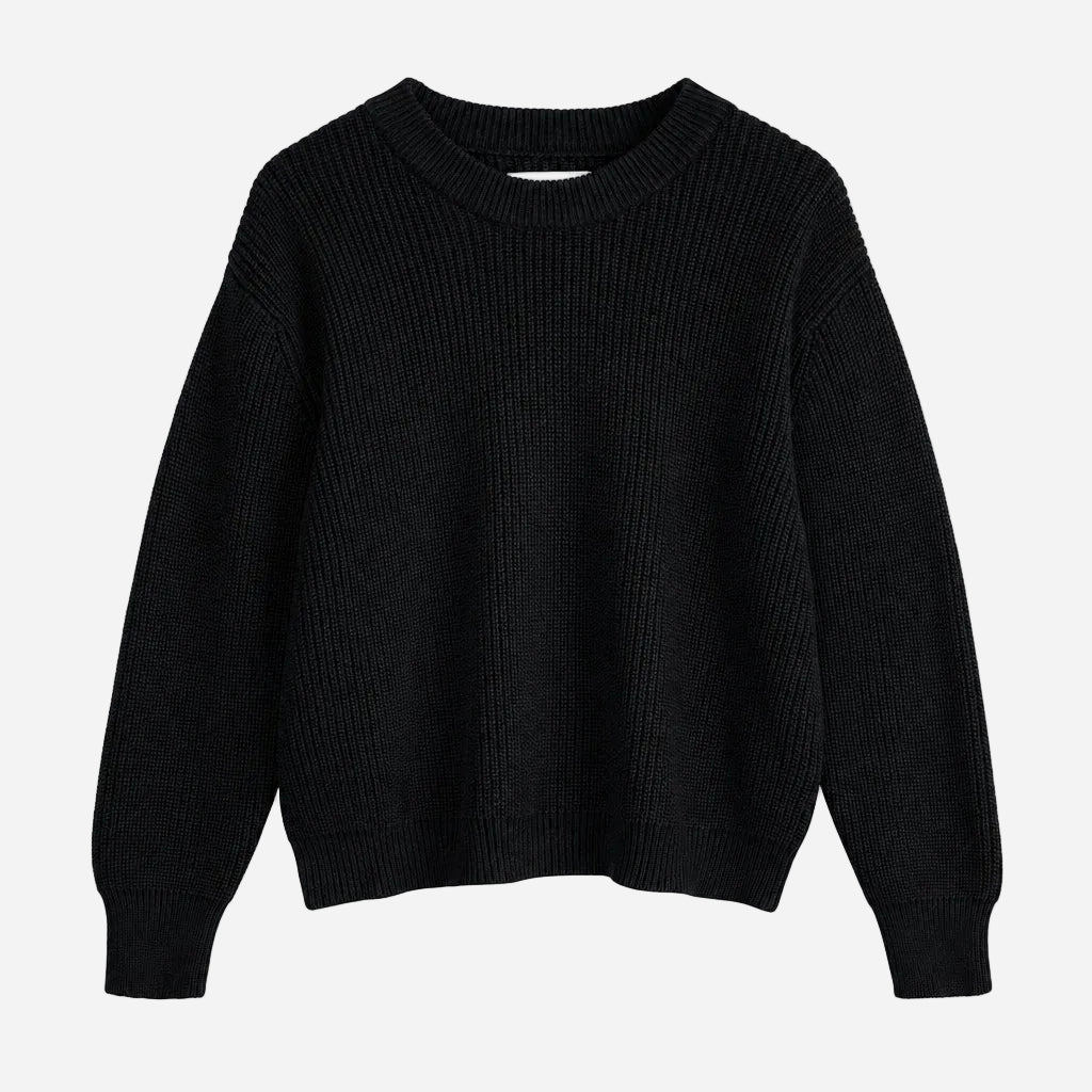Rib Knit Jumper Adah Black