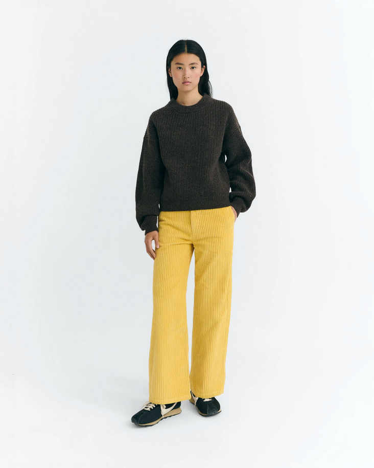 Carmen Knitted Wool Sweater Brown