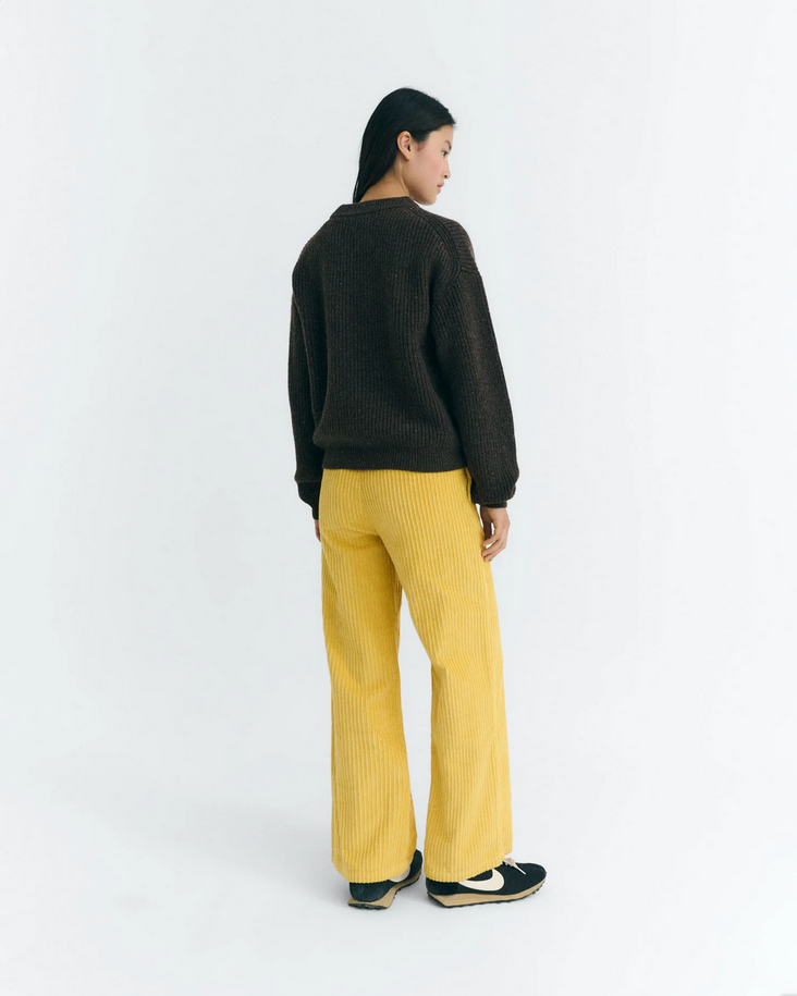 Carmen Knitted Wool Sweater Brown