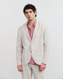 Workwear Linen Blazer Natural White