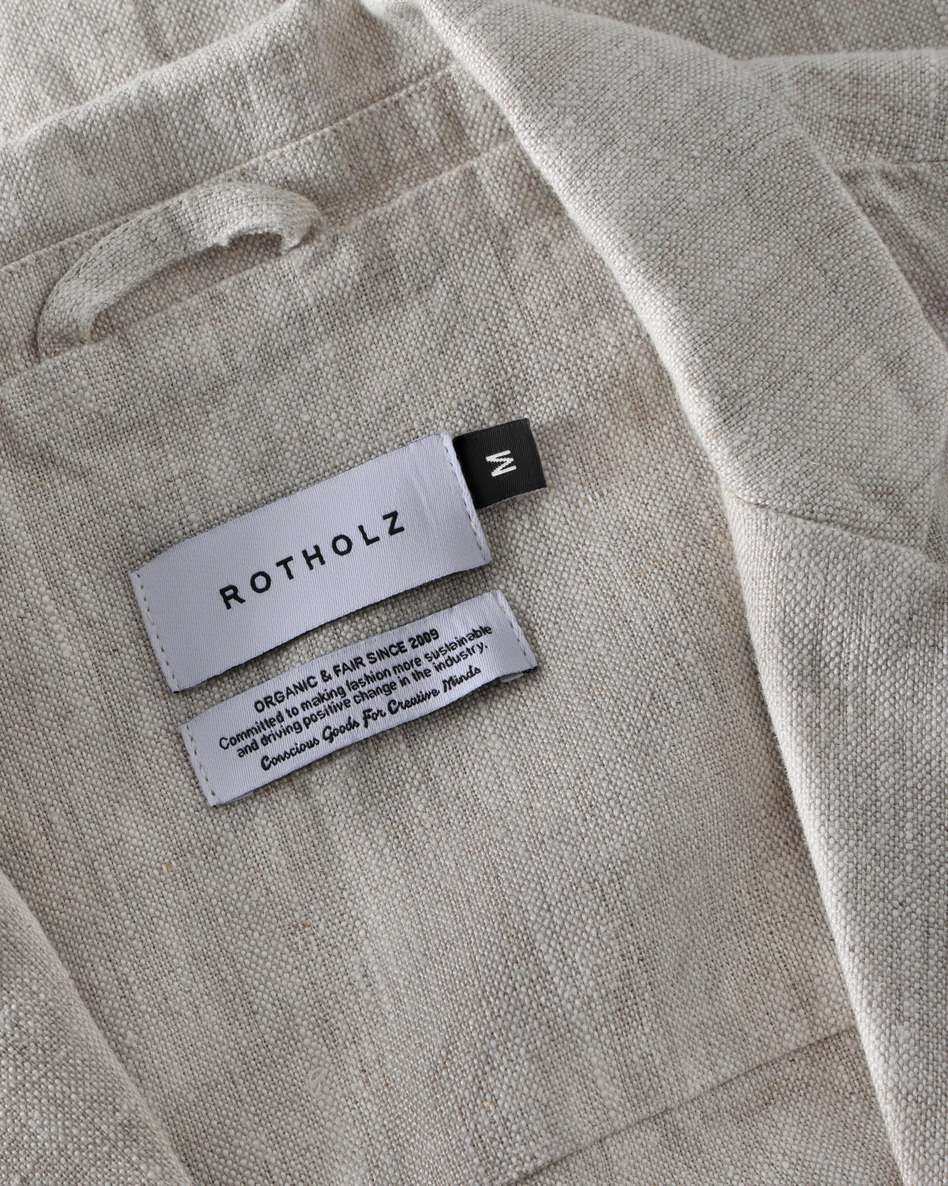 Workwear Linen Blazer Natural White