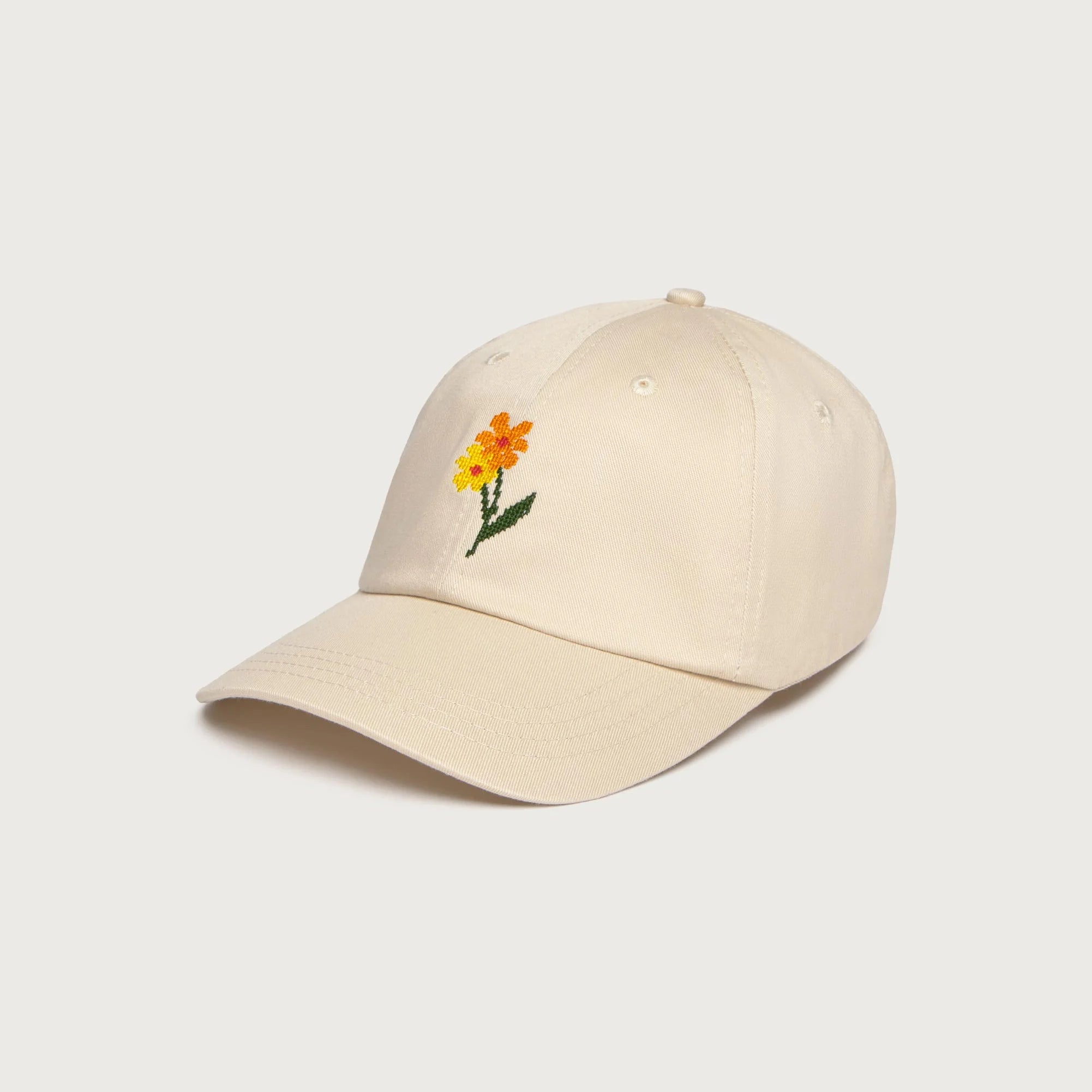 Flower Poppy Cap Ecru