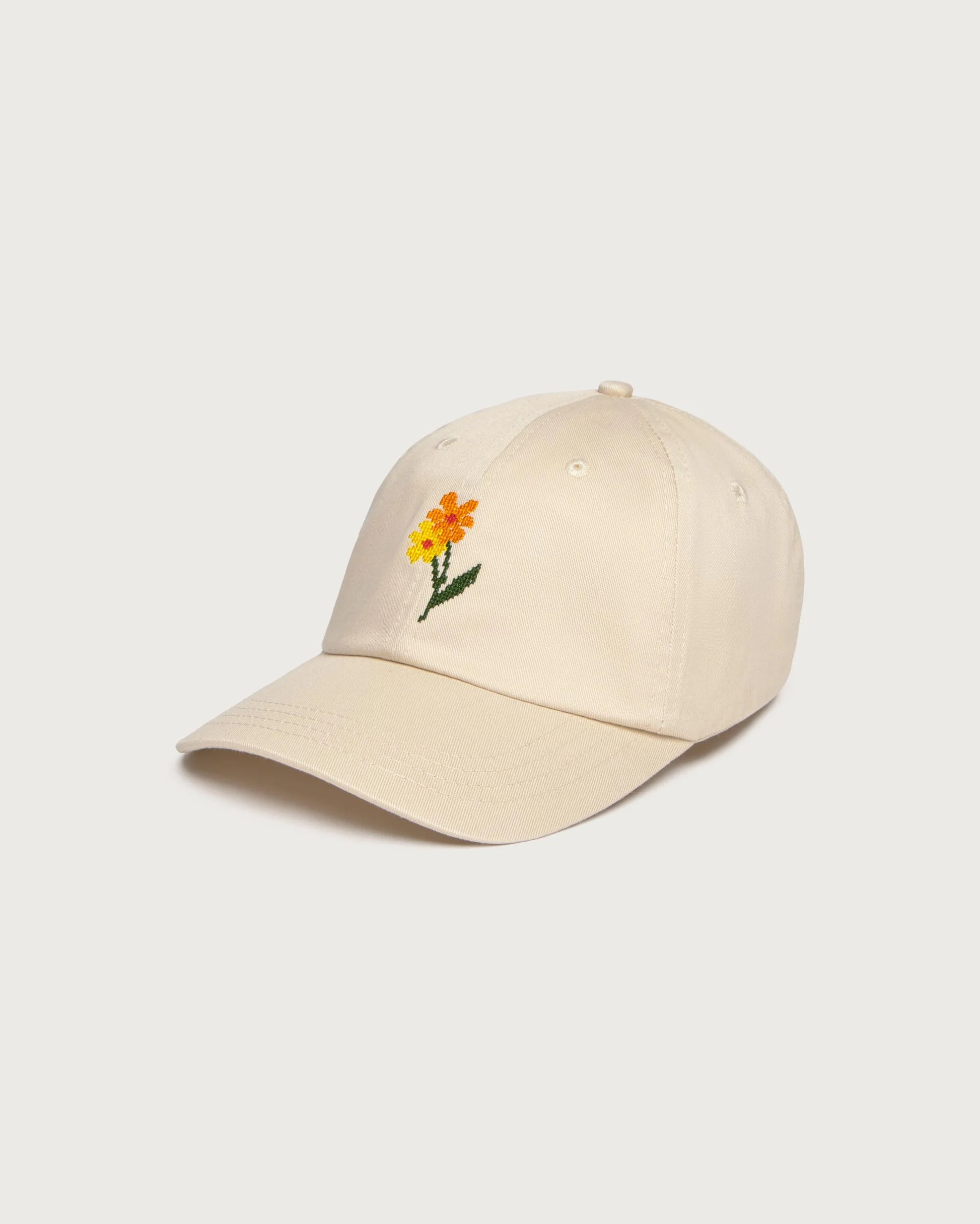 Flower Poppy Cap Ecru