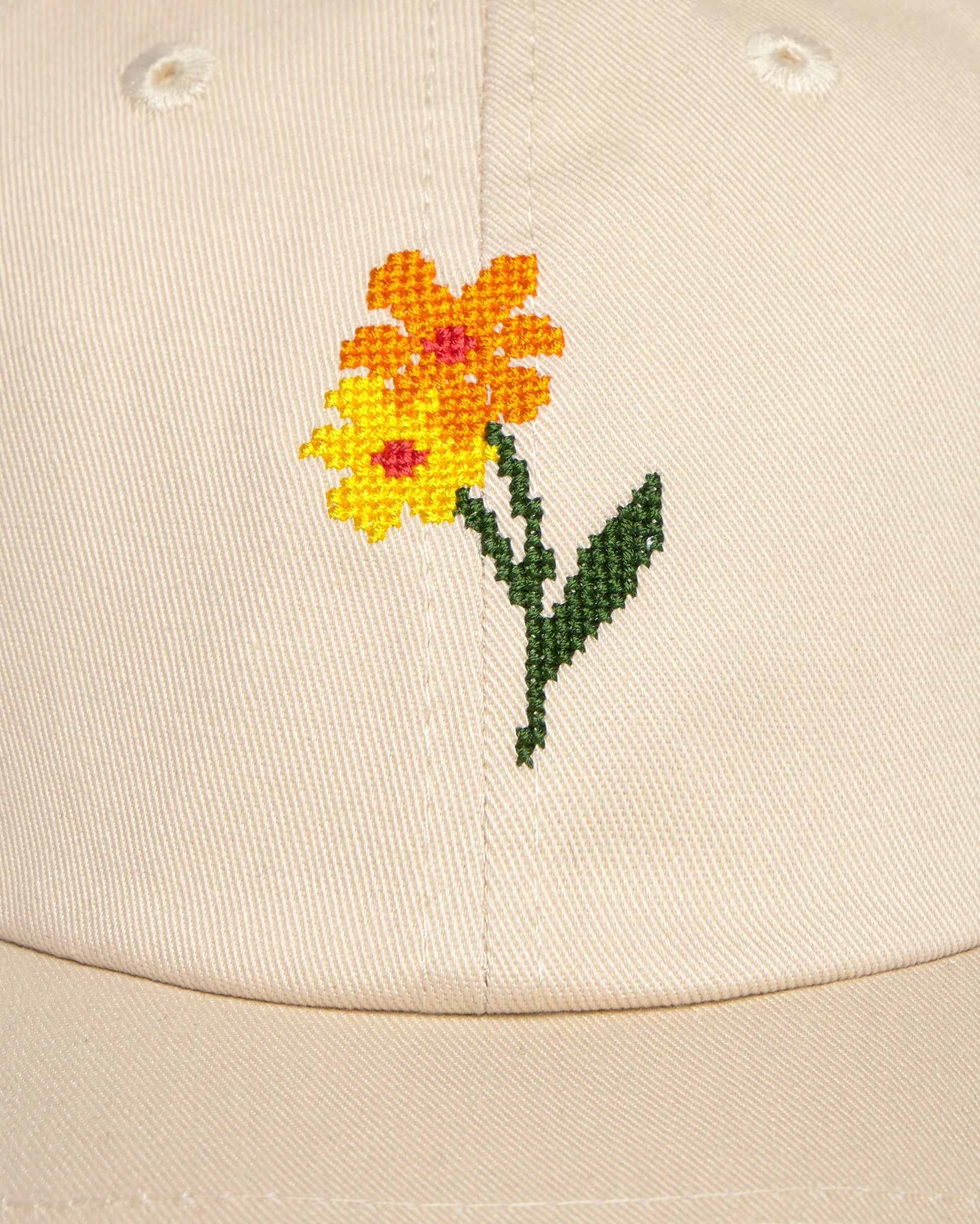 Flower Poppy Cap Ecru