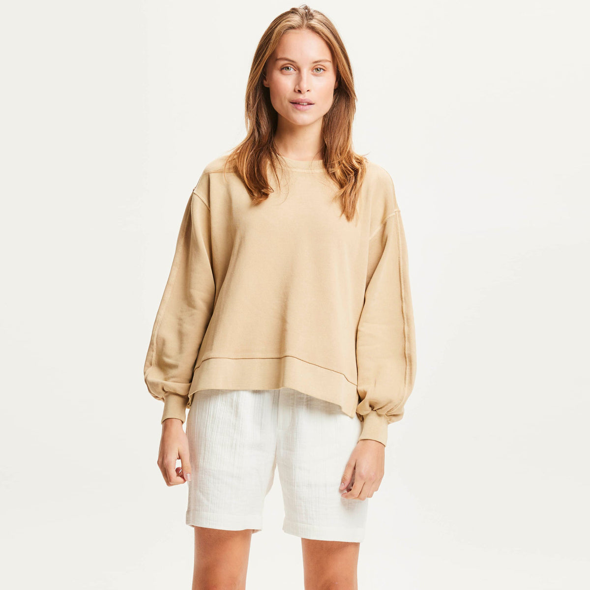 Nuance By Nature™ A-Shape Sweatshirt - KNOWLEDGE COTTON APPAREL