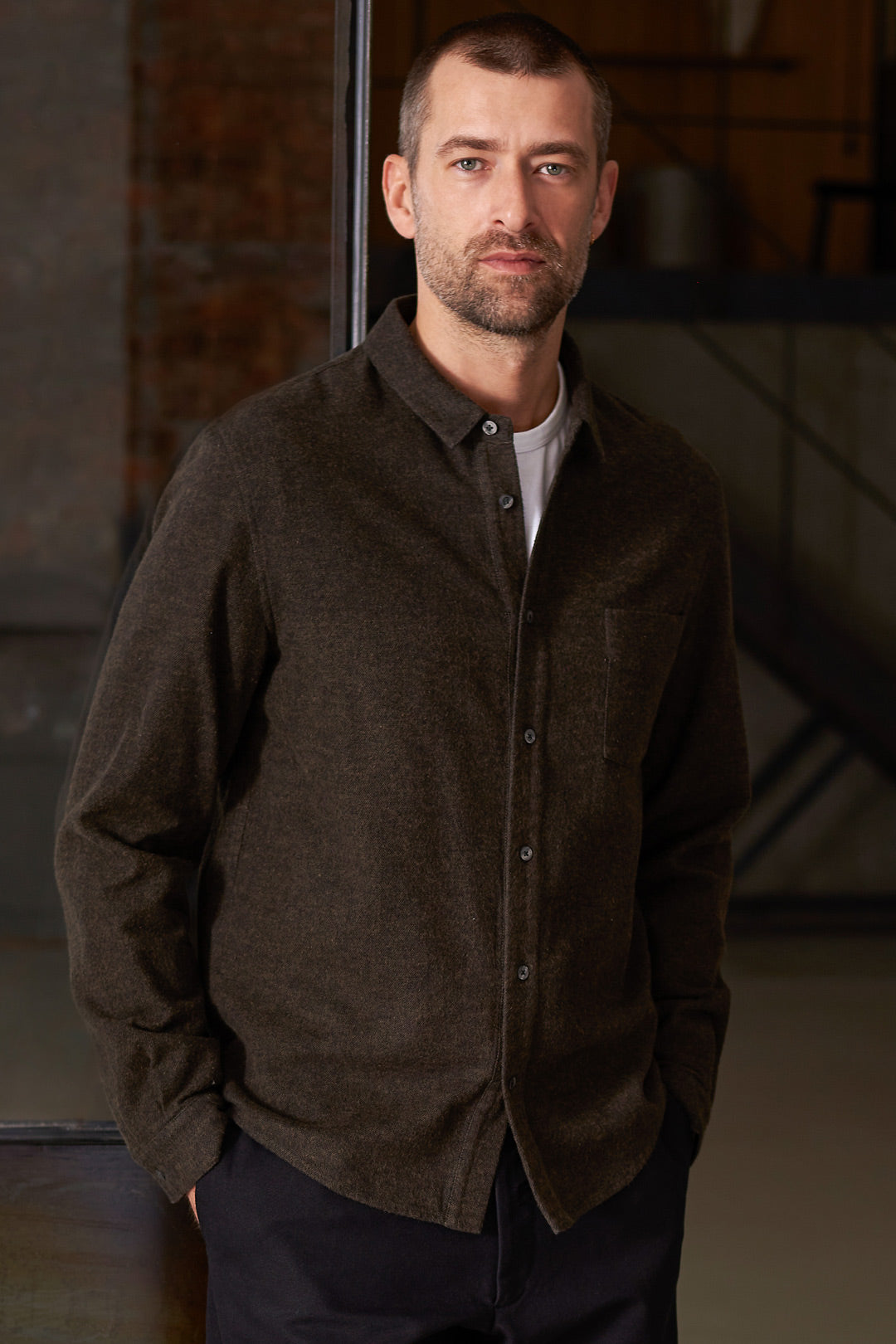 Simon Flannel Shirt Brown - ABOUT COMPANIONS