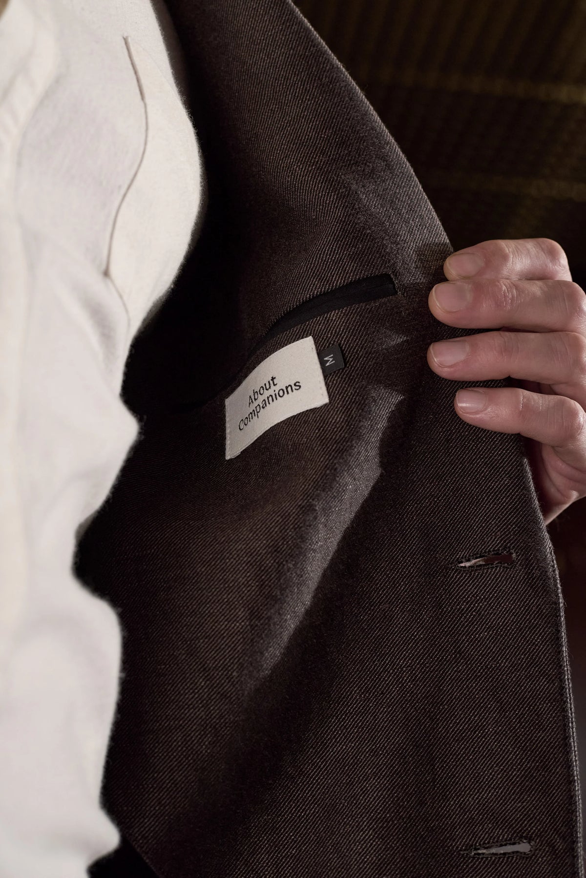 Enver Winter Linen Blazer Coffee