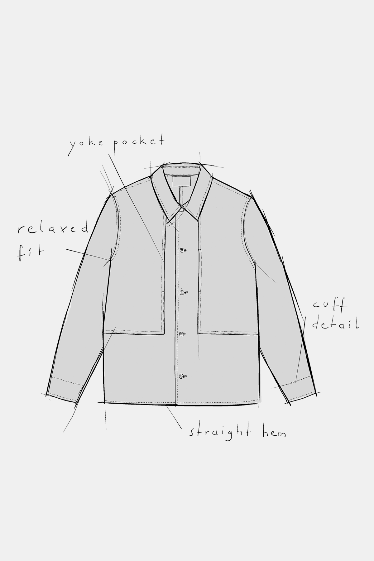 Owe Winter Linen Overshirt Navy - ABOUT COMPANIONS