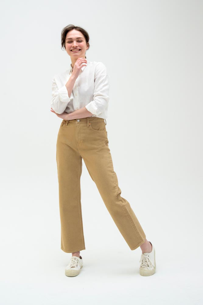 Liora Cropped Holo Beige - KINGS OF INDIGO