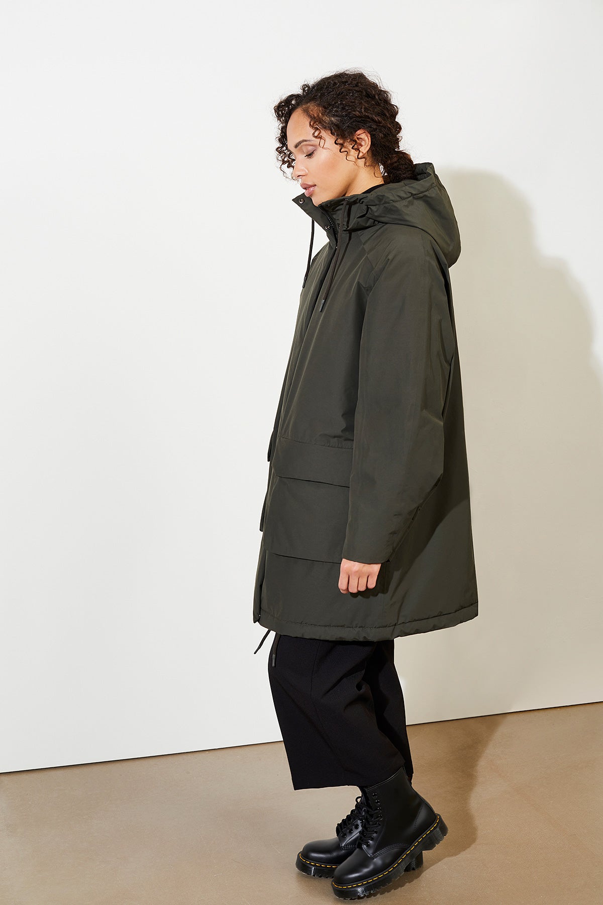 Kinsey Parka Dark Olive - LANGERCHEN
