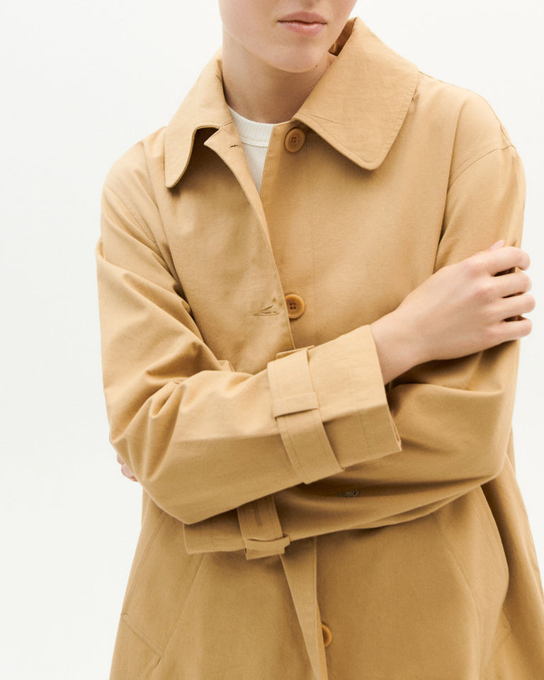 Macarena Trench Coat Camel - THINKING MU