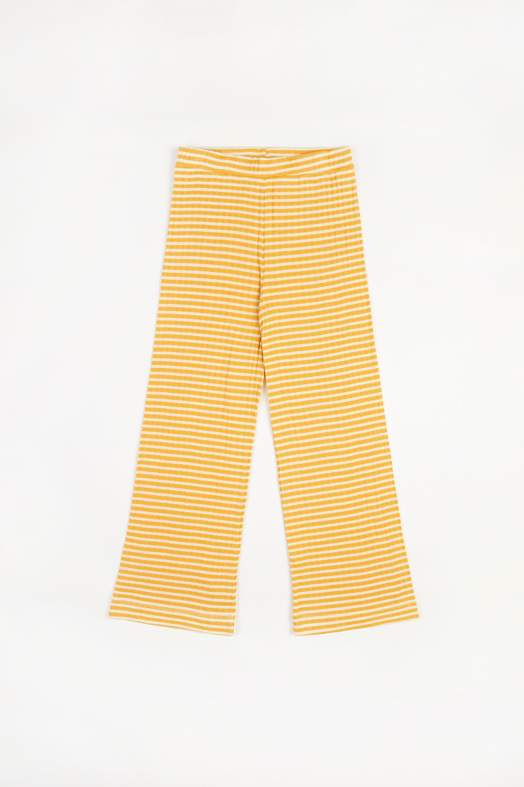Ribbed Lounge Pants Sad Yellow Stripe - ROTHOLZ