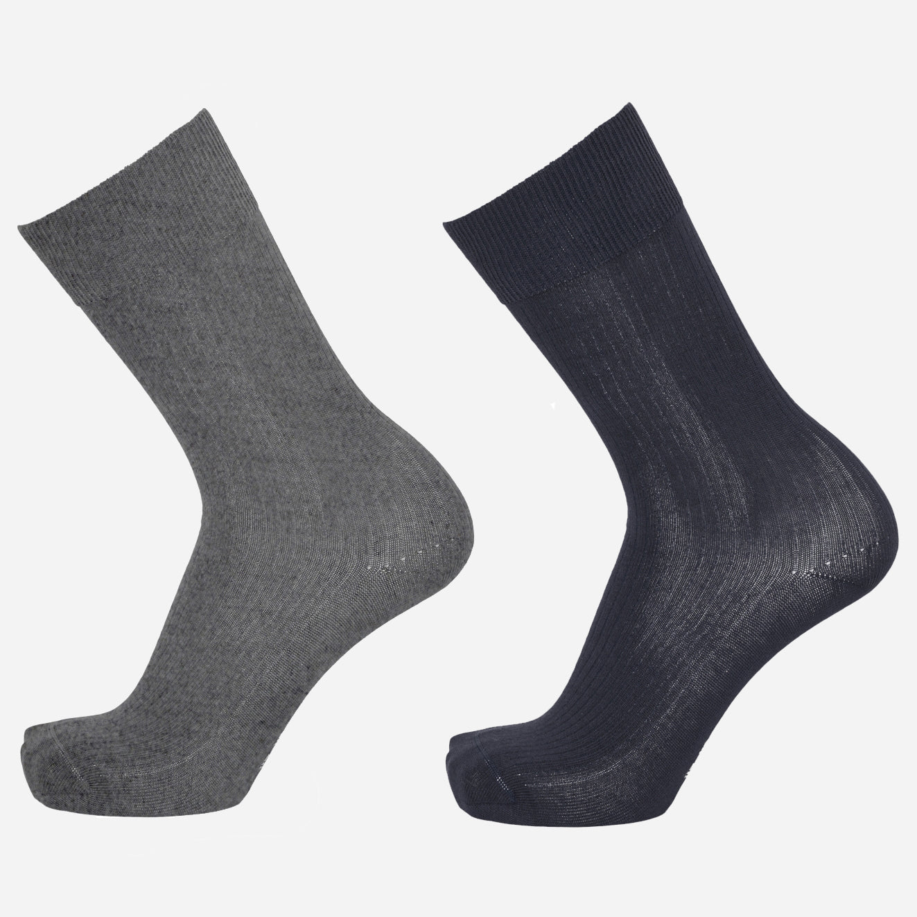 2-pack Timber Organic Socks Grey - KNOWLEDGE COTTON APPAREL