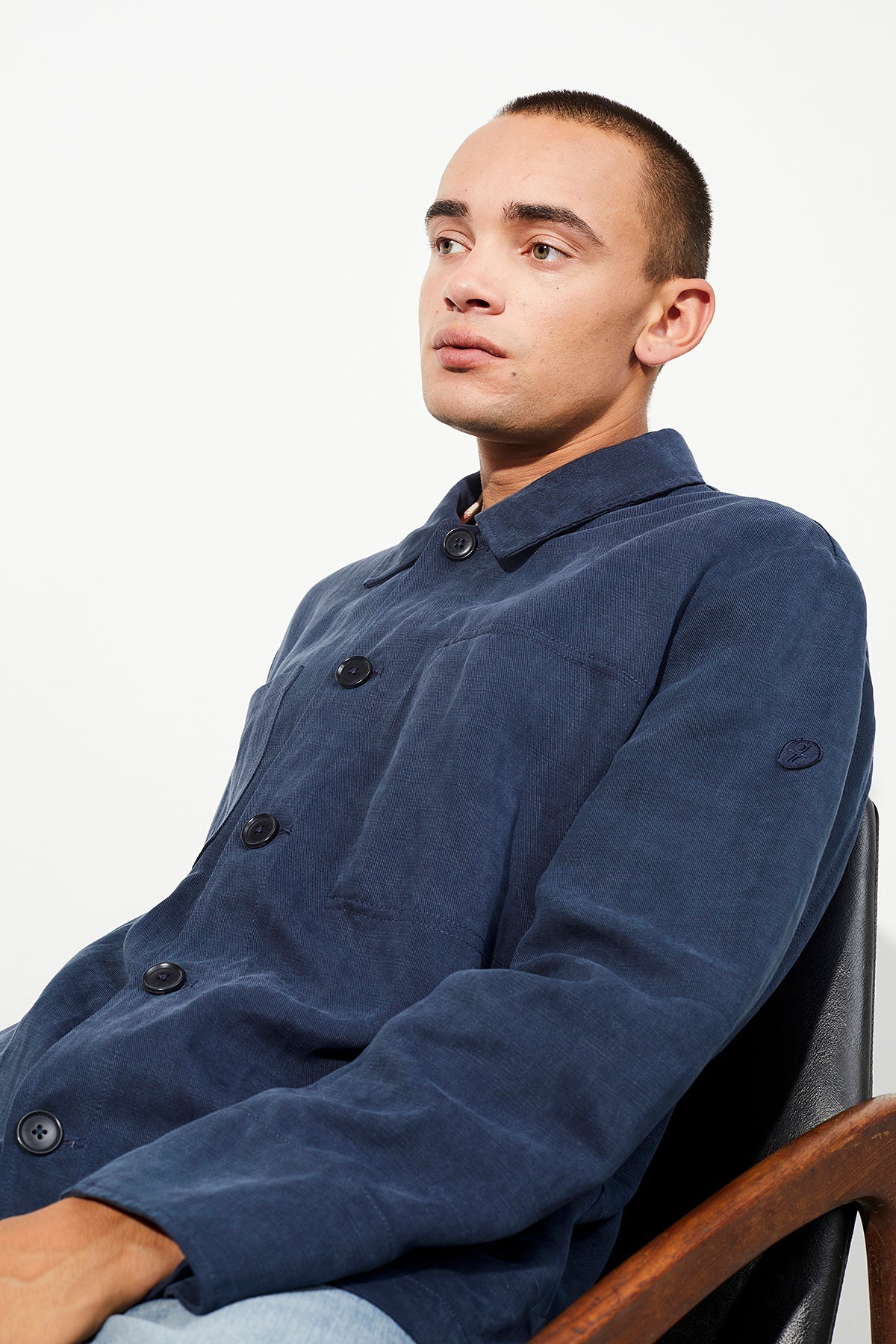 Yorkville Organic Linen Tencel Jacket Eclipse - LANGERCHEN