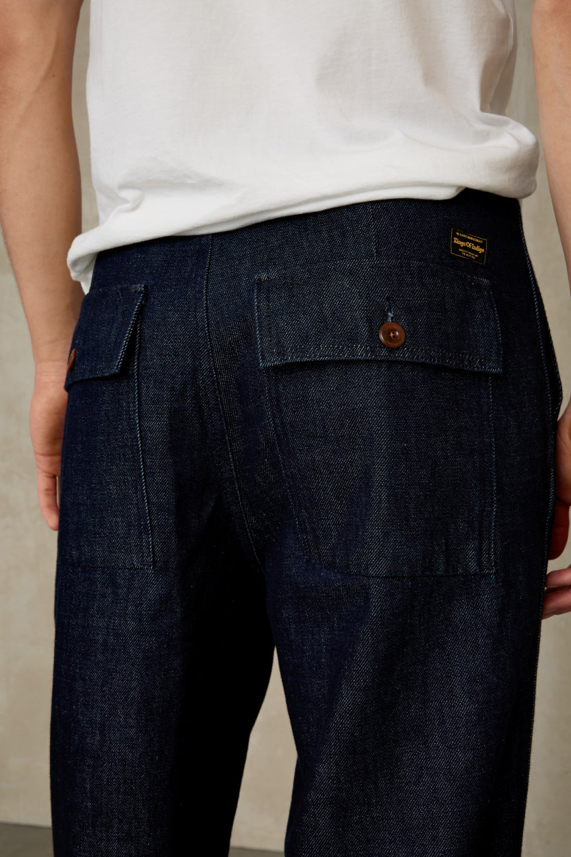 Arnold Gleen Rinse Wide Pants - KINGS OF INDIGO