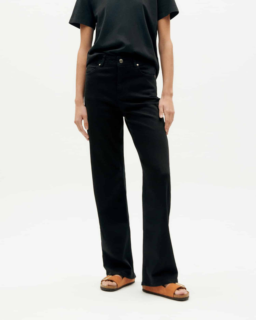Theresa Organic Vegan Pants Black - THINKING MU