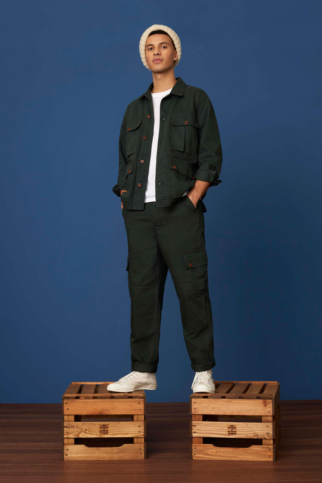 Steve Deep Forest Cargo Pants - KINGS OF INDIGO