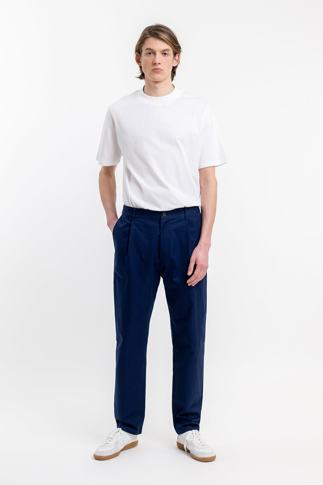 Everyday Pants Stretch Organic Cotton Navy - ROTHOLZ