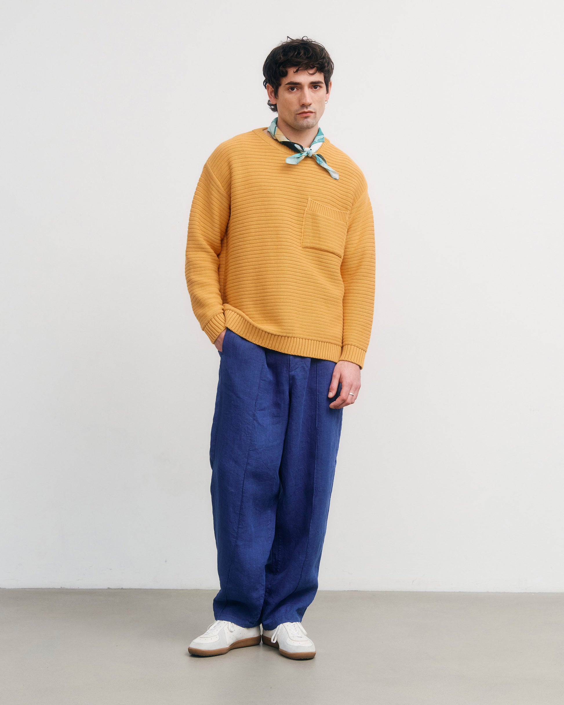 Loose Knit Organic Cotton Pale Orange