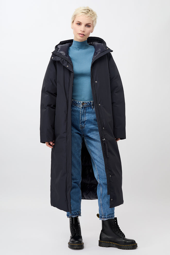Coat Croydon Black - LANGERCHEN