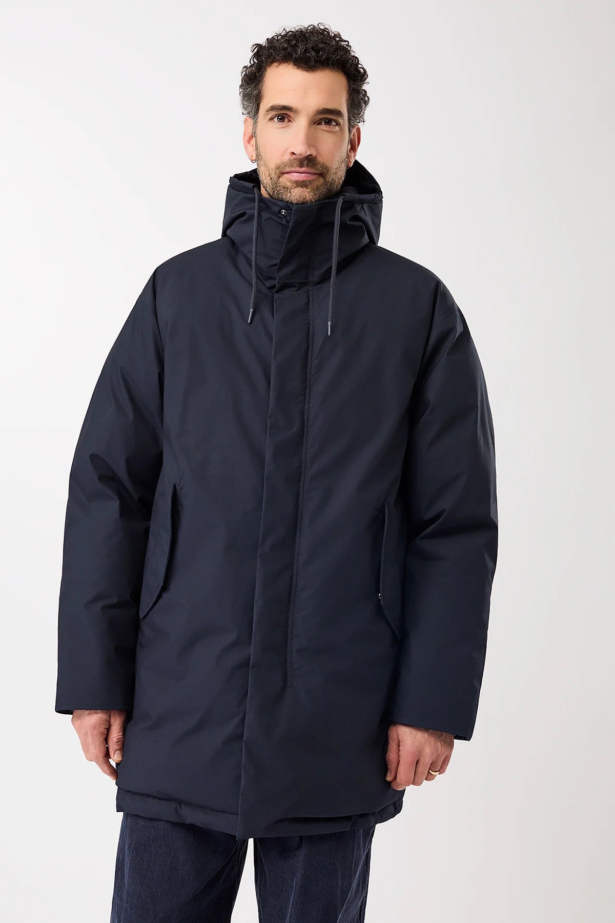 Winter Parka Eco-Down with Hood Navy