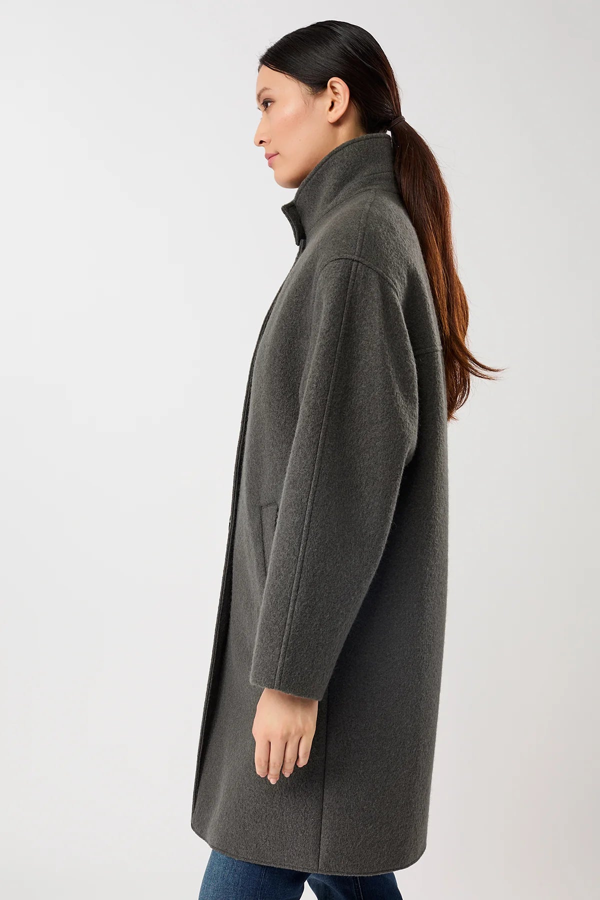Pennfield Organic Wool Coat Platinum
