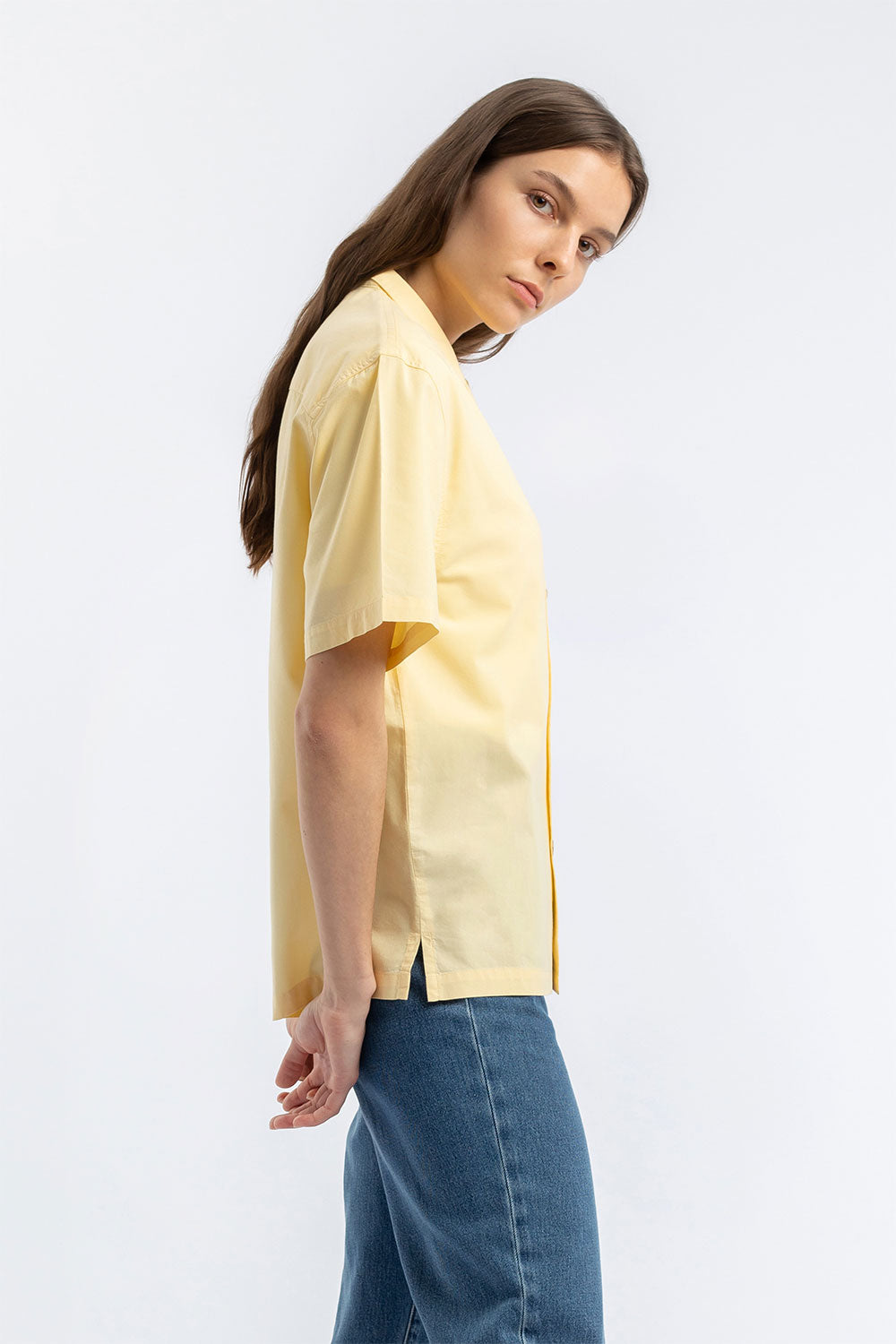 Bowling Shirt Organic Unisex Lemon Yellow - ROTHOLZ
