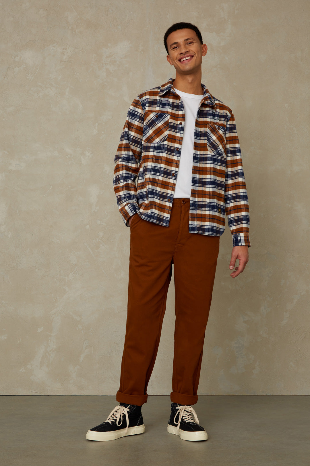 Aldrich Organic Canvas Pants Cinnamon - KINGS OF INDIGO