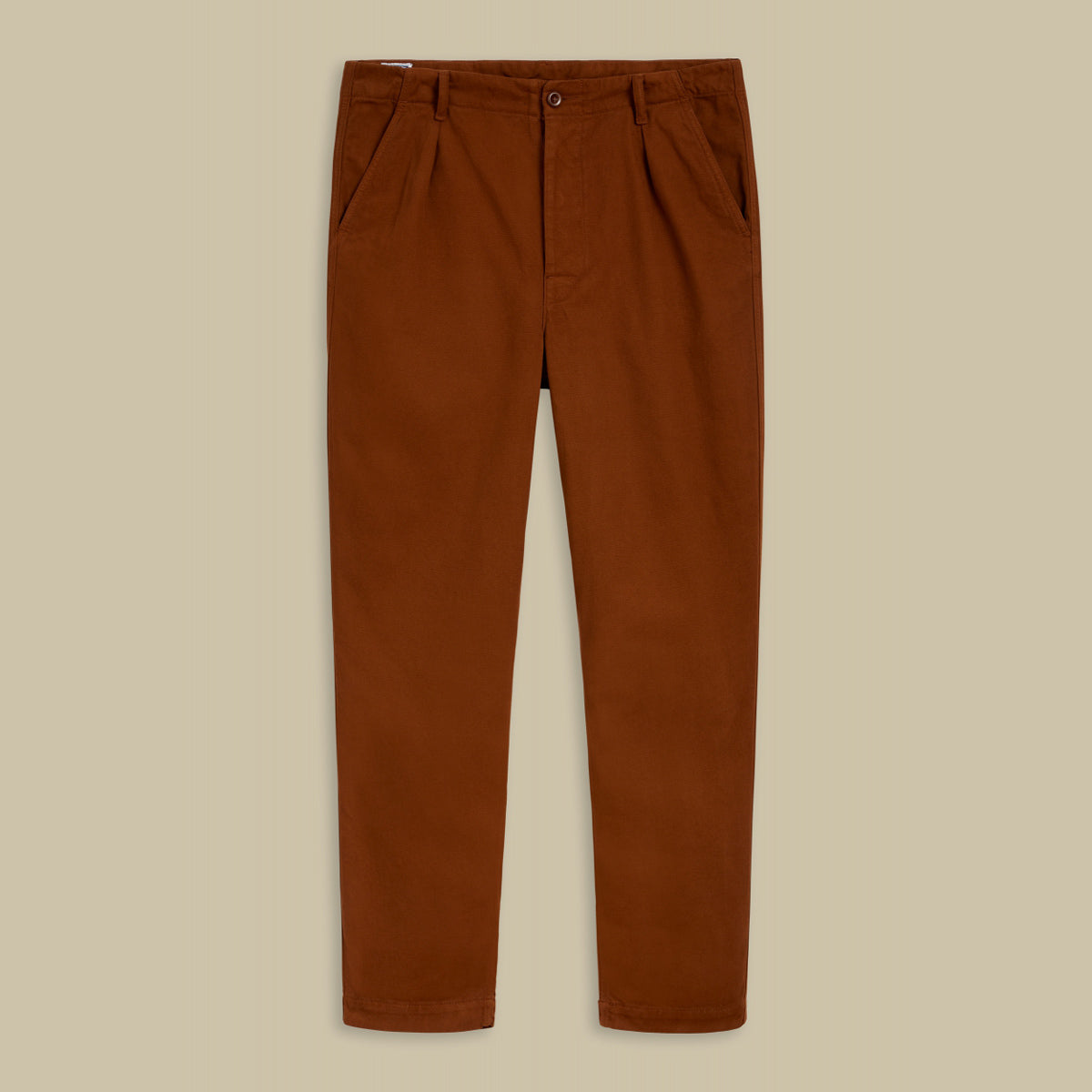 Aldrich Organic Canvas Pants Cinnamon - KINGS OF INDIGO