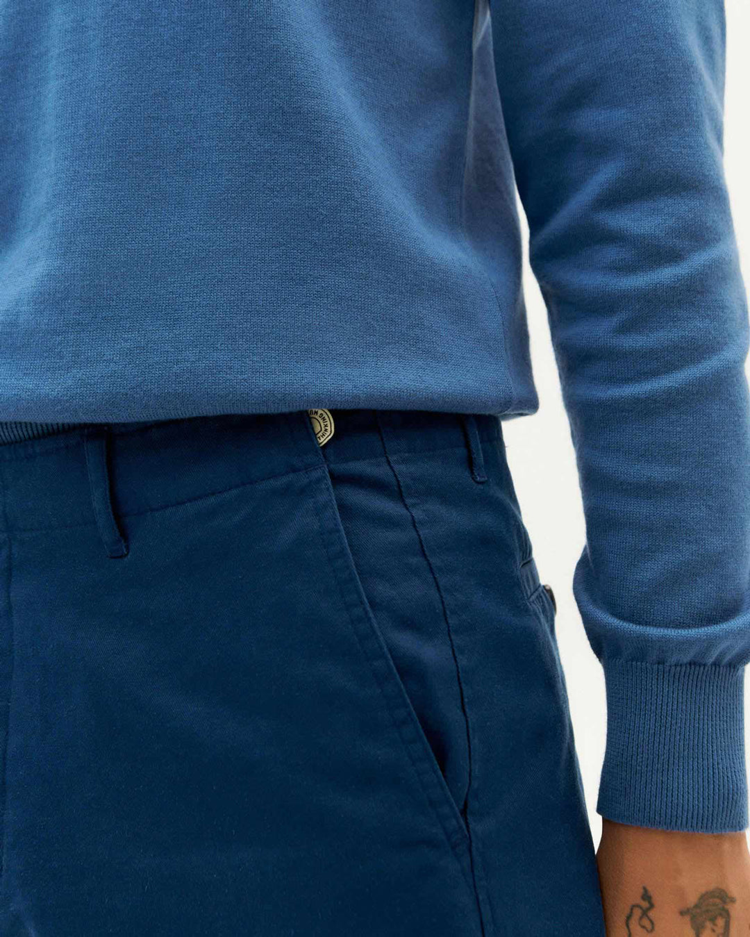 Alex Hemp Shorts Blue Night - THINKING MU