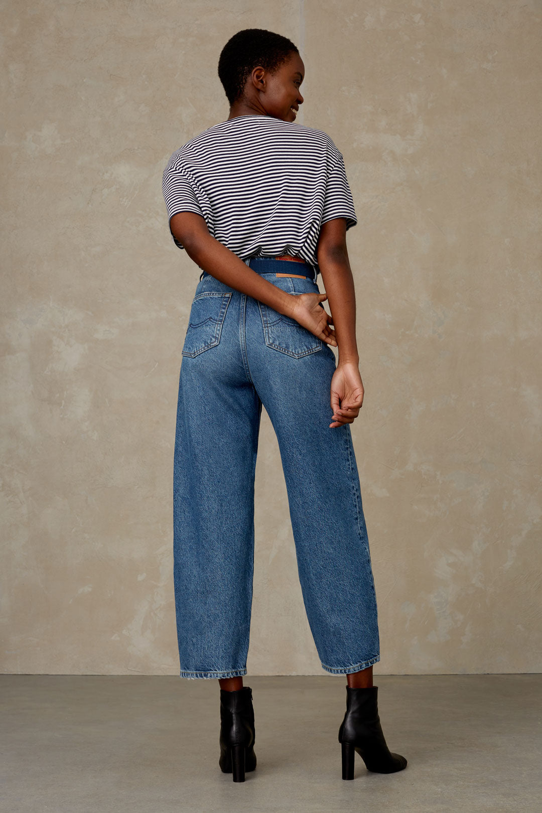 Amabel Stripe Navy - KINGS OF INDIGO