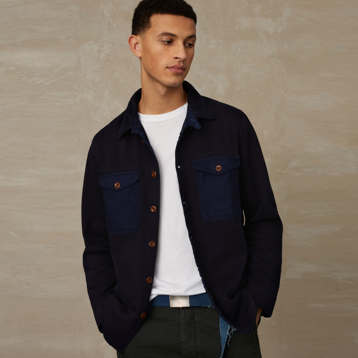 Angus Dark Indigo Overshirt - KINGS OF INDIGO