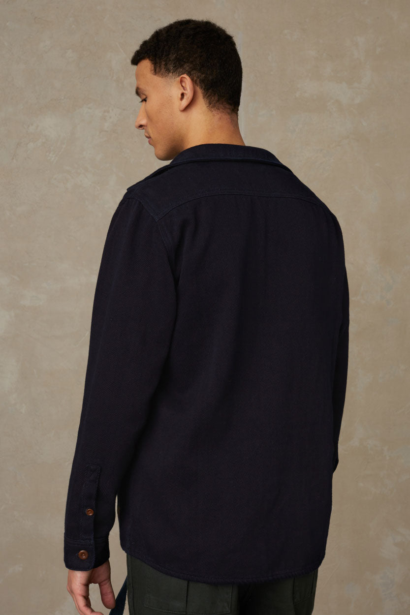 Angus Dark Indigo Overshirt - KINGS OF INDIGO