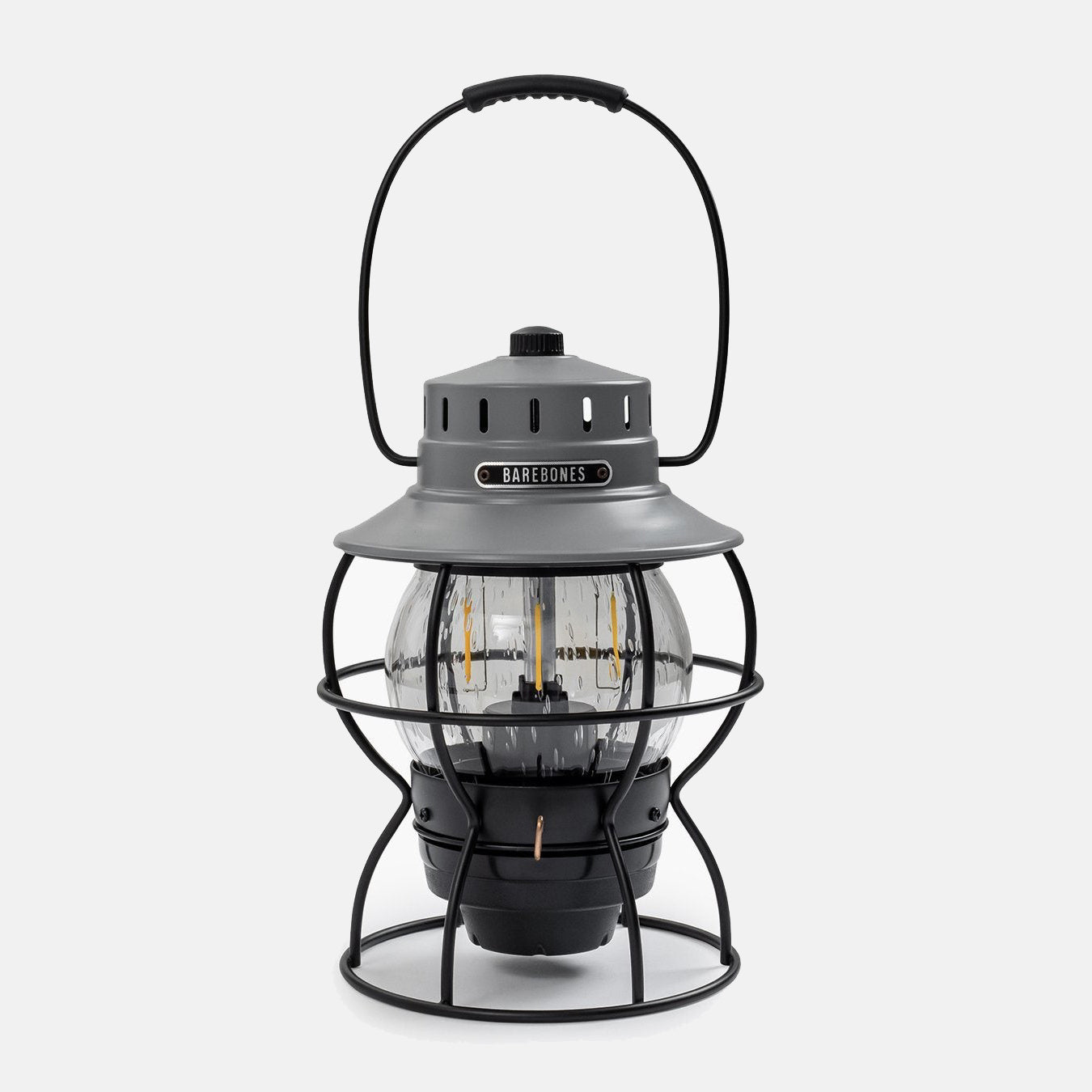 Railroad Rechargeable Lantern Slate Grey - BAREBONES