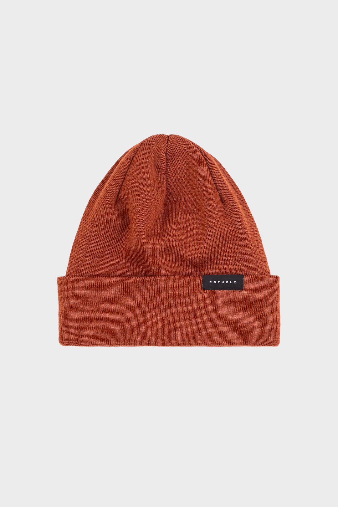 Merino Classic Fine Knit Beanie Rust - ROTHOLZ