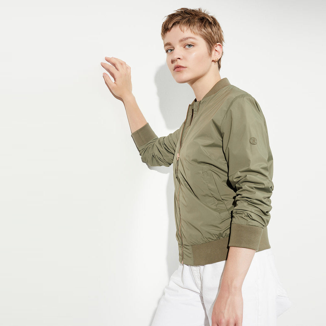 Tamala Recycled Nylon Ultralight Bomber Jacket - LANGERCHEN