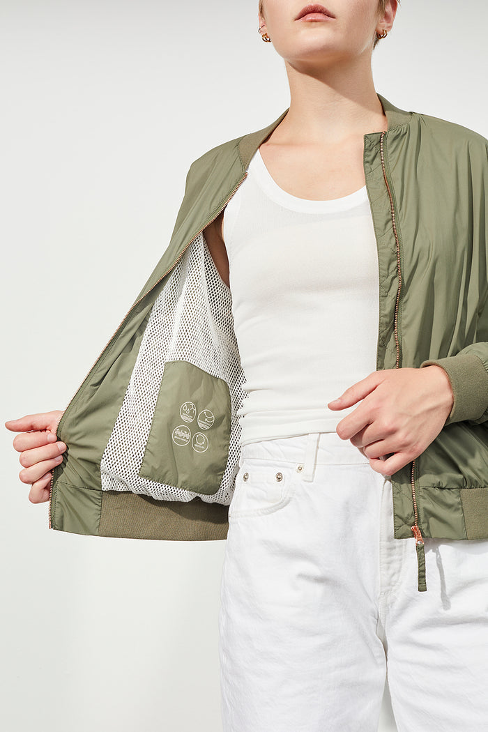 Tamala Recycled Nylon Ultralight Bomber Jacket - LANGERCHEN