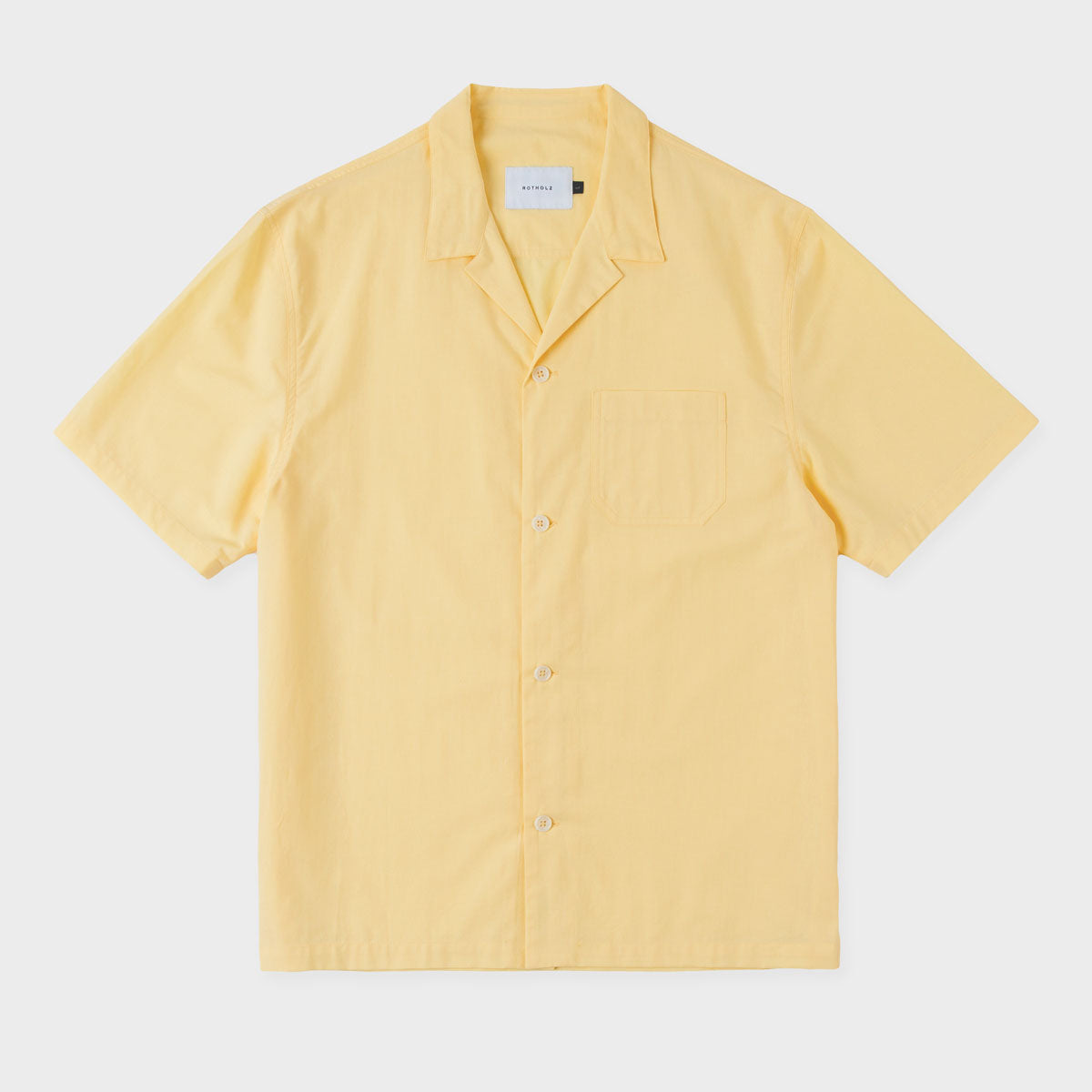 Bowling Shirt Organic Unisex Lemon Yellow - ROTHOLZ