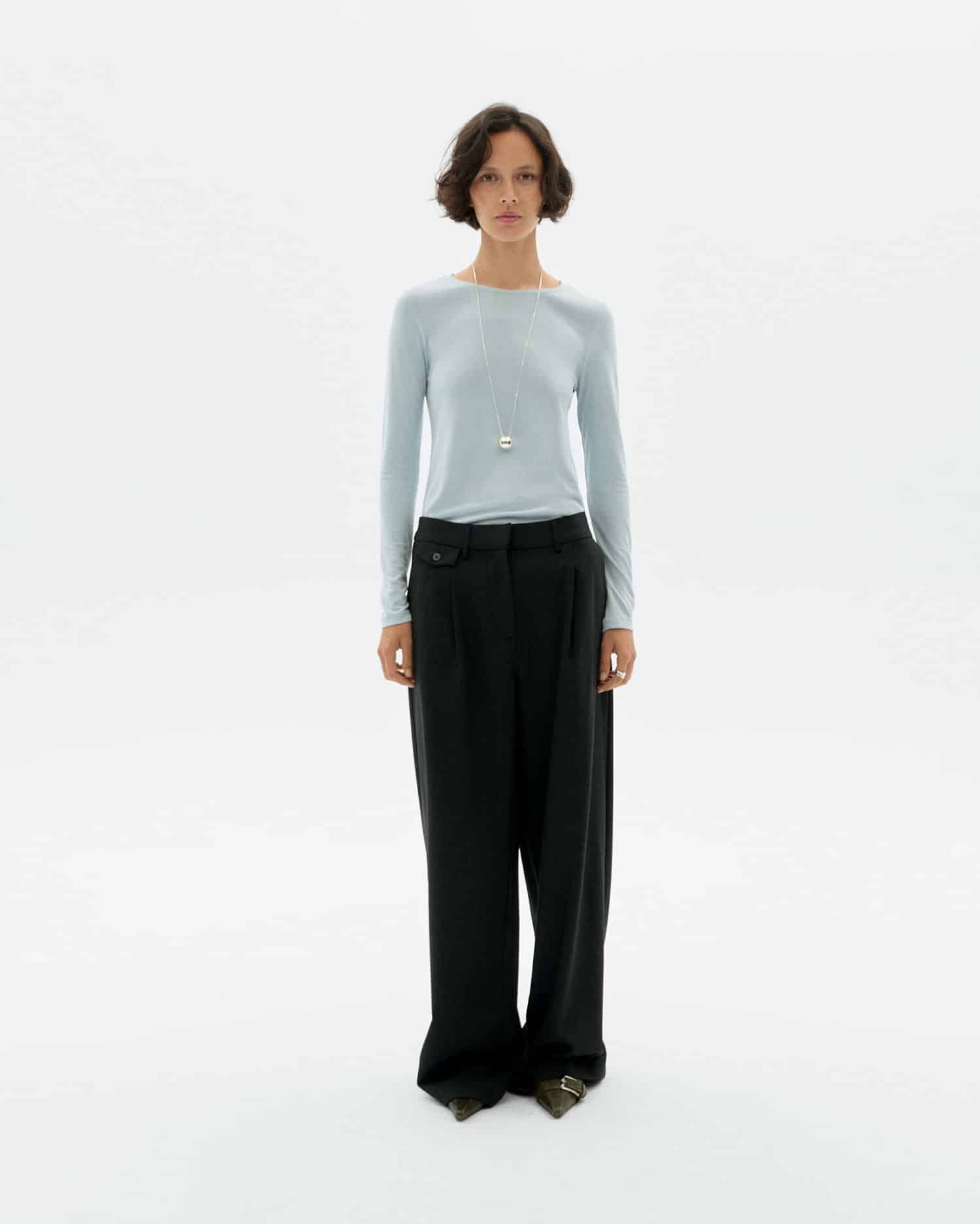 Pat Wool Pants Black