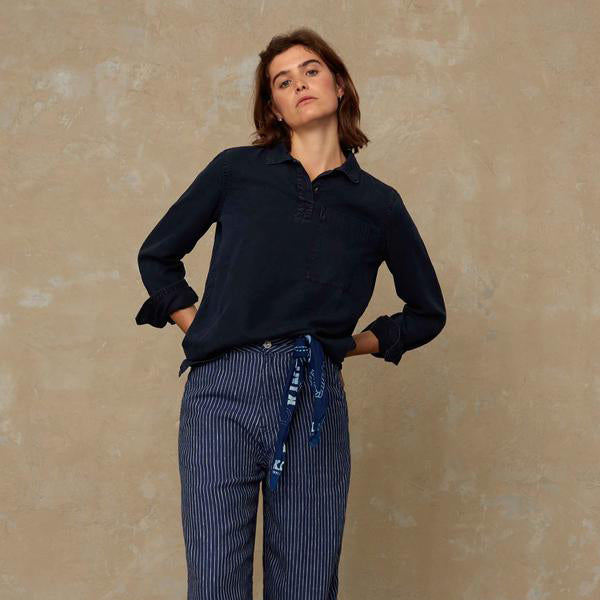 Calliope Tencel Blus - KINGS OF INDIGO