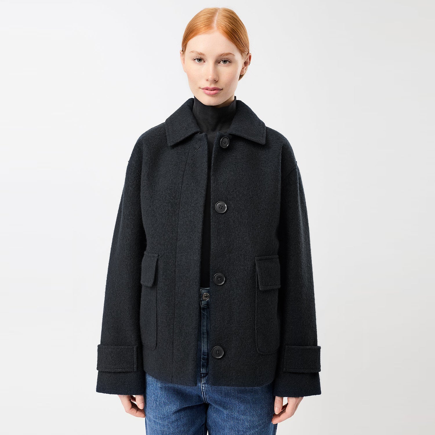 Merritt Wool Jacket Carbon