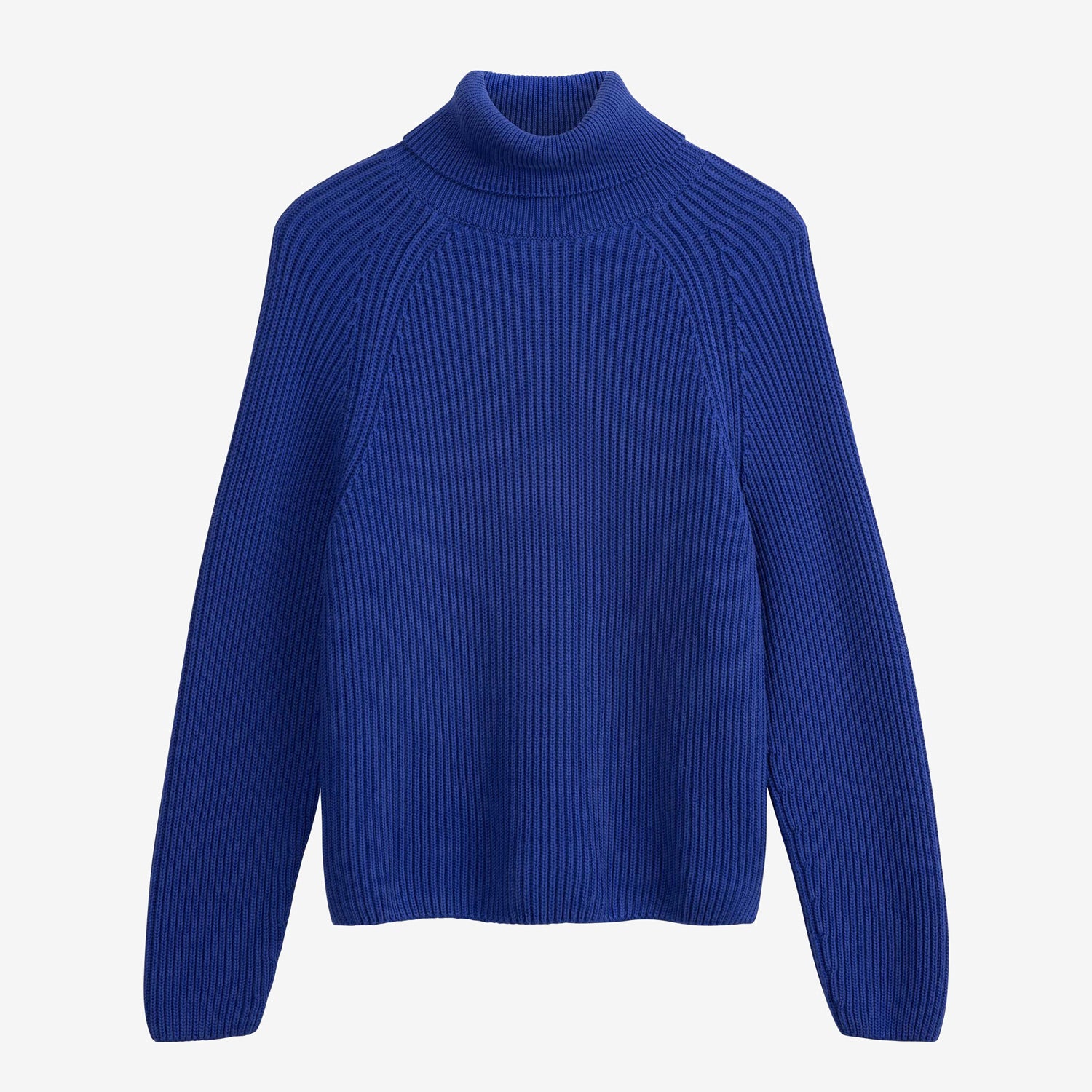 Chirha Turtleneck Rib Knit Bold Blue