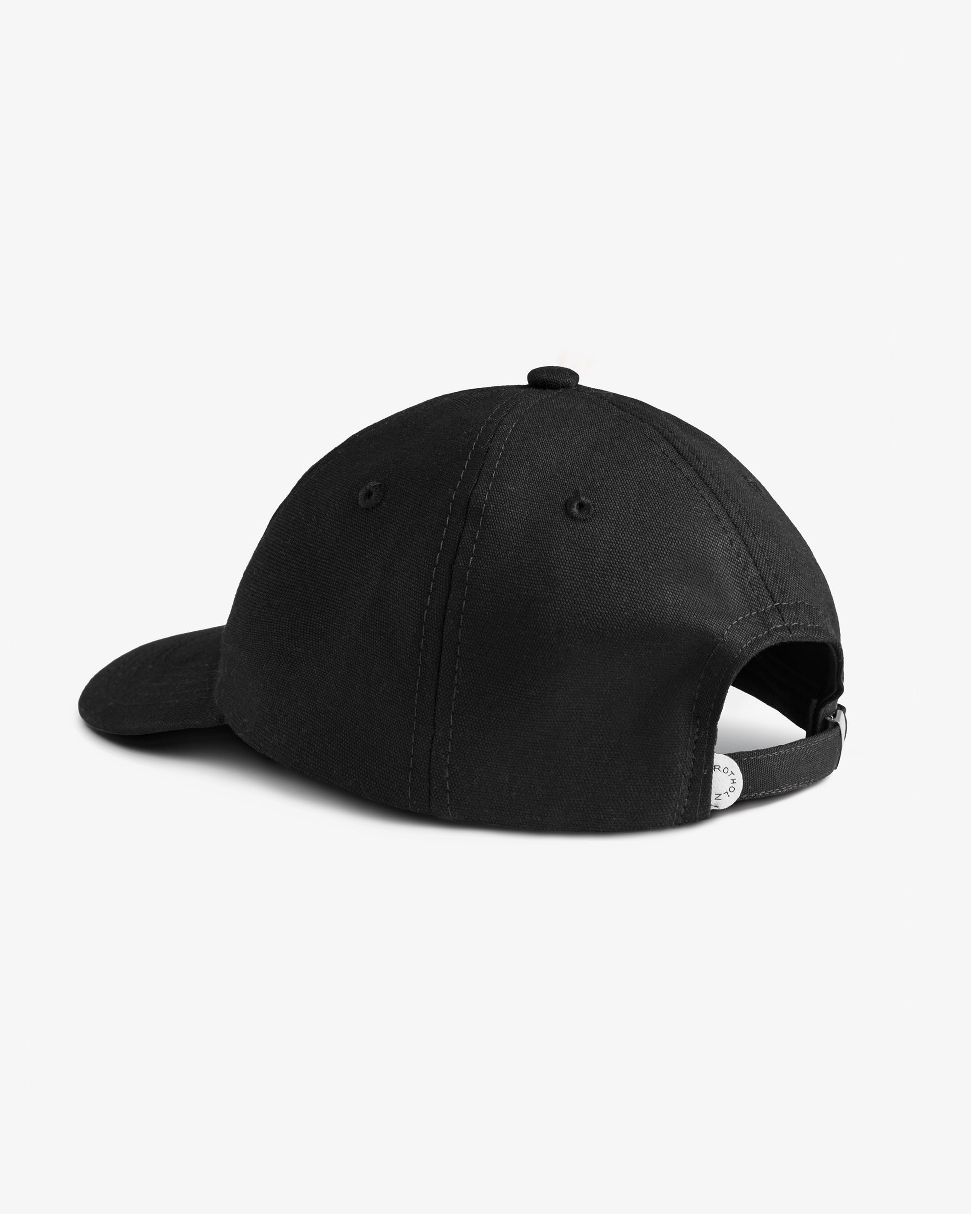 Classic Organic Cotton Cap True Black Rotholz