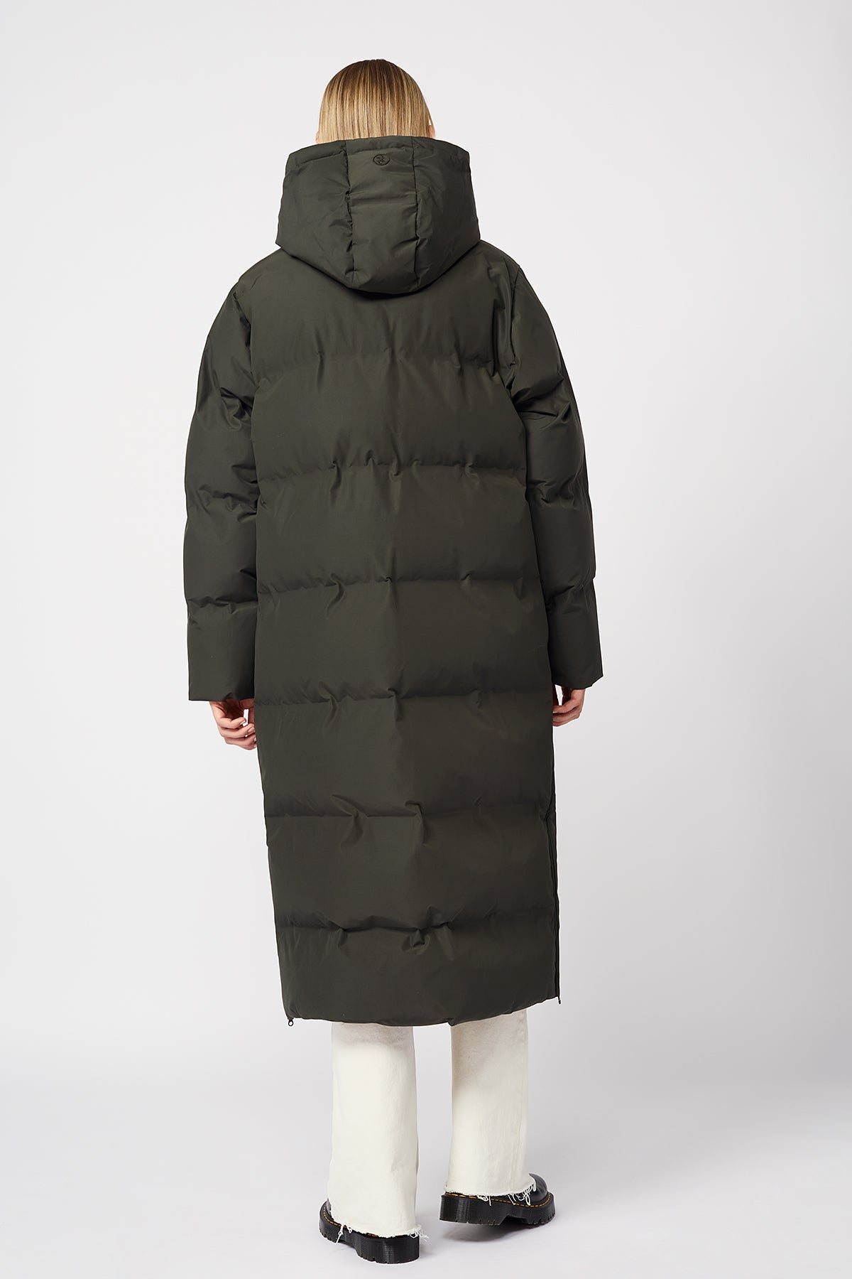 Coat Conklin Vegan Dark Olive - LANGERCHEN