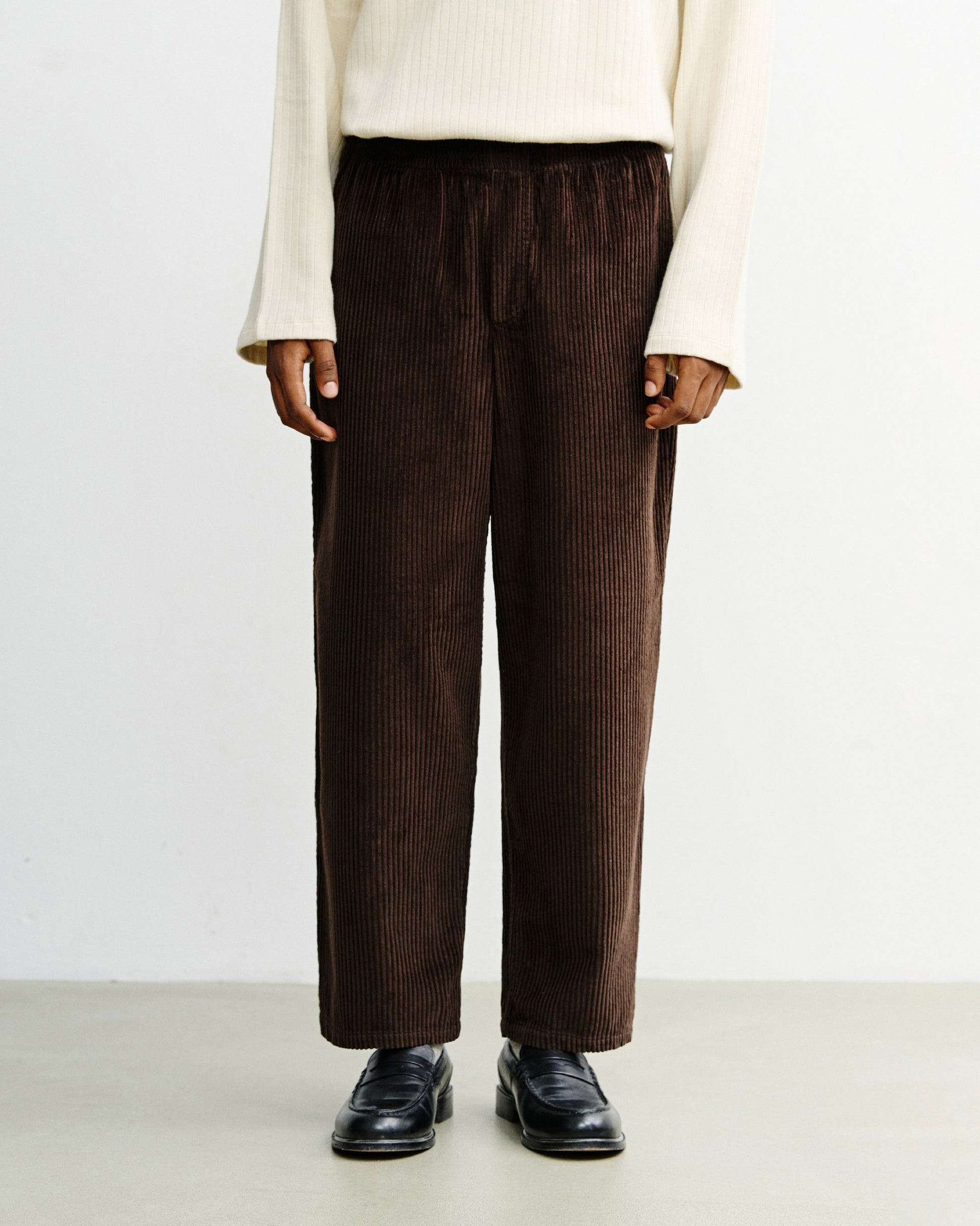 Cord Wide Unisex Pant Chocolate Brown