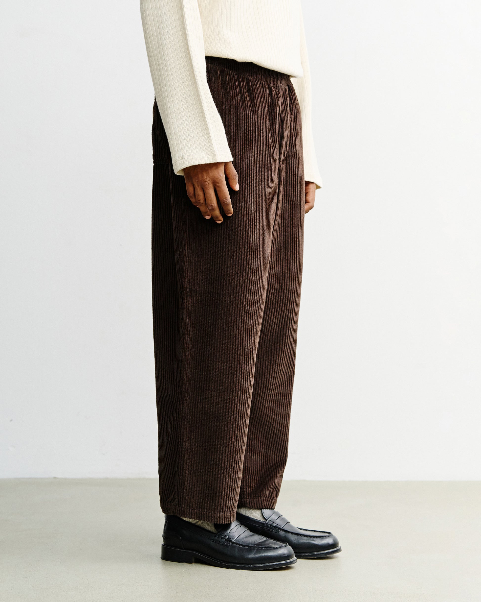 Cord Wide Unisex Pant Chocolate Brown