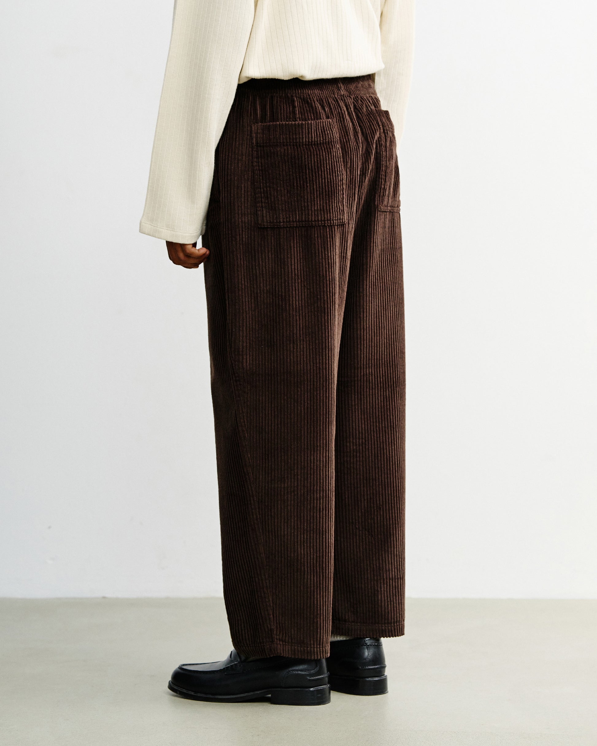 Cord Wide Unisex Pant Chocolate Brown